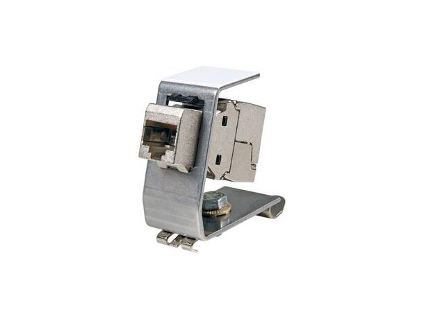 DCI Keystoneholder 1 x for DIN-skinne For montering av keystone på DIN skinne 